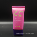 Silk Screen Printing oval empty black cosmetic tube packaging for cosmetic cc cream